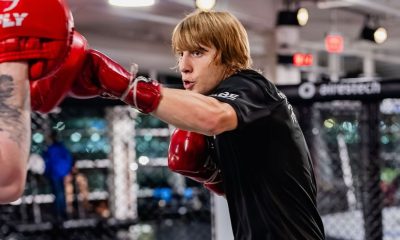 Paddy Pimblett harjoittelemassa salilla