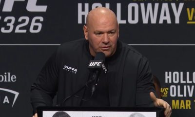 Dana White UFC-ennakkotilaisuudessa. Valkoisen talon UFC-ottelut julki lauantaina!